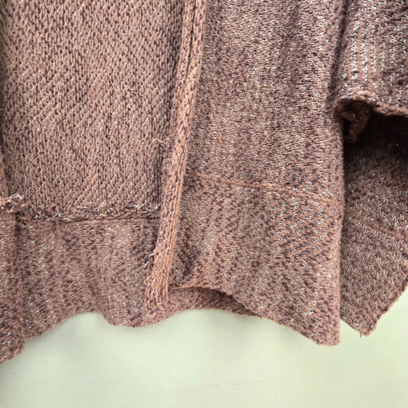 FREE PEOPLE Motions Open Dolman Sleeve Cardigan Sweater Burgundy Womens Size M - Picture 7 of 12